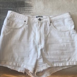 Abercrombie & Fitch White Denim Shorts